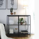 SIMP Four-Grid Metal Shelf W80xW120, Black SIMP Four-Grid Metal Shelf W80xW120, Black
